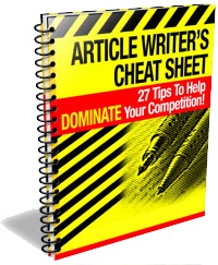 Article Writers Cheat Sheet
